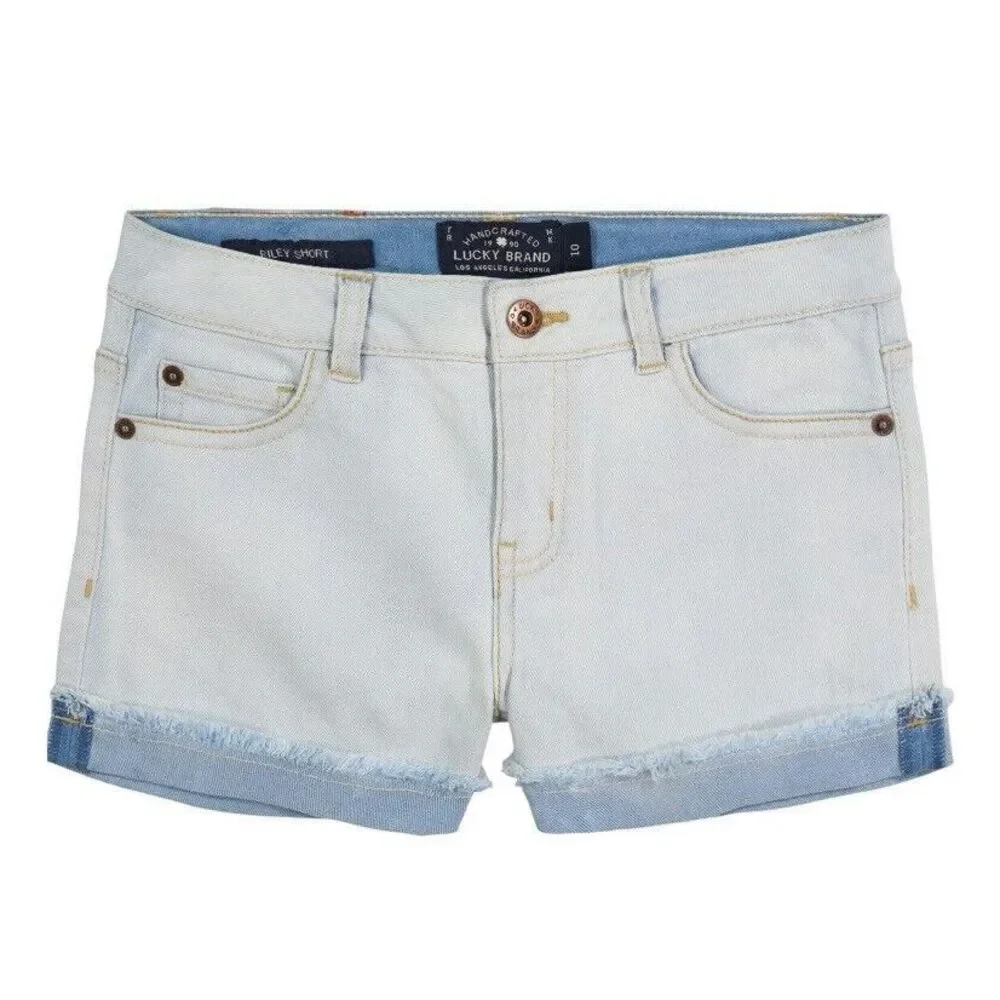 Lucky Brand Girls‎ Riley Jean Denim Shorts Size 12 NEW BNWT
